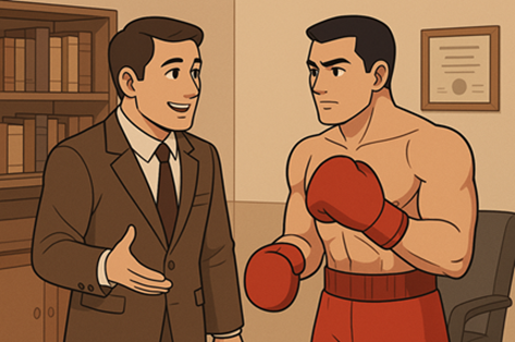 boxer and promoter